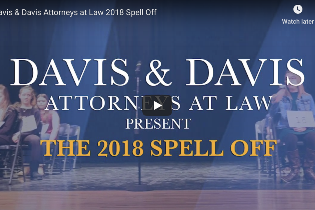 Davis & Davis Attorneys at Law 2018 Spell Off