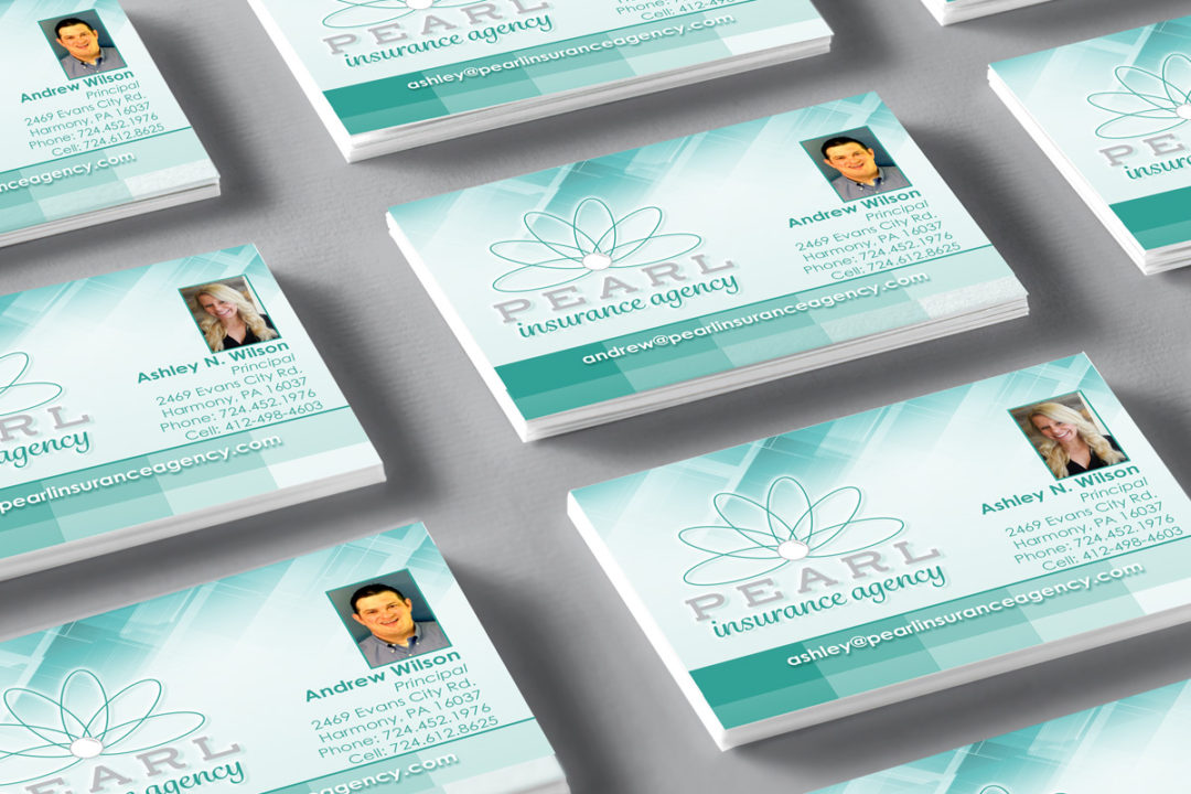 Pearl Insurance Agency Business Cards