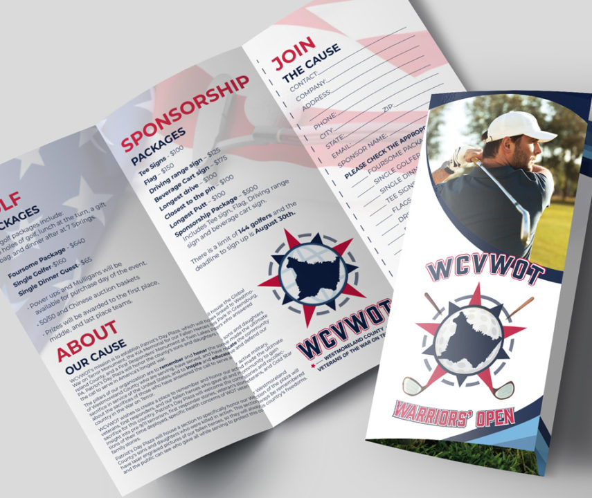 WCVWOT Warriors' Open Golf Outing Brochure