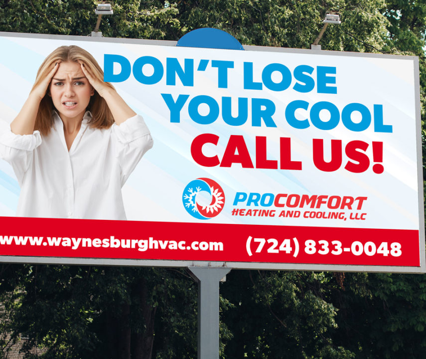 Pro Comfort Heating & Cooling Billboard
