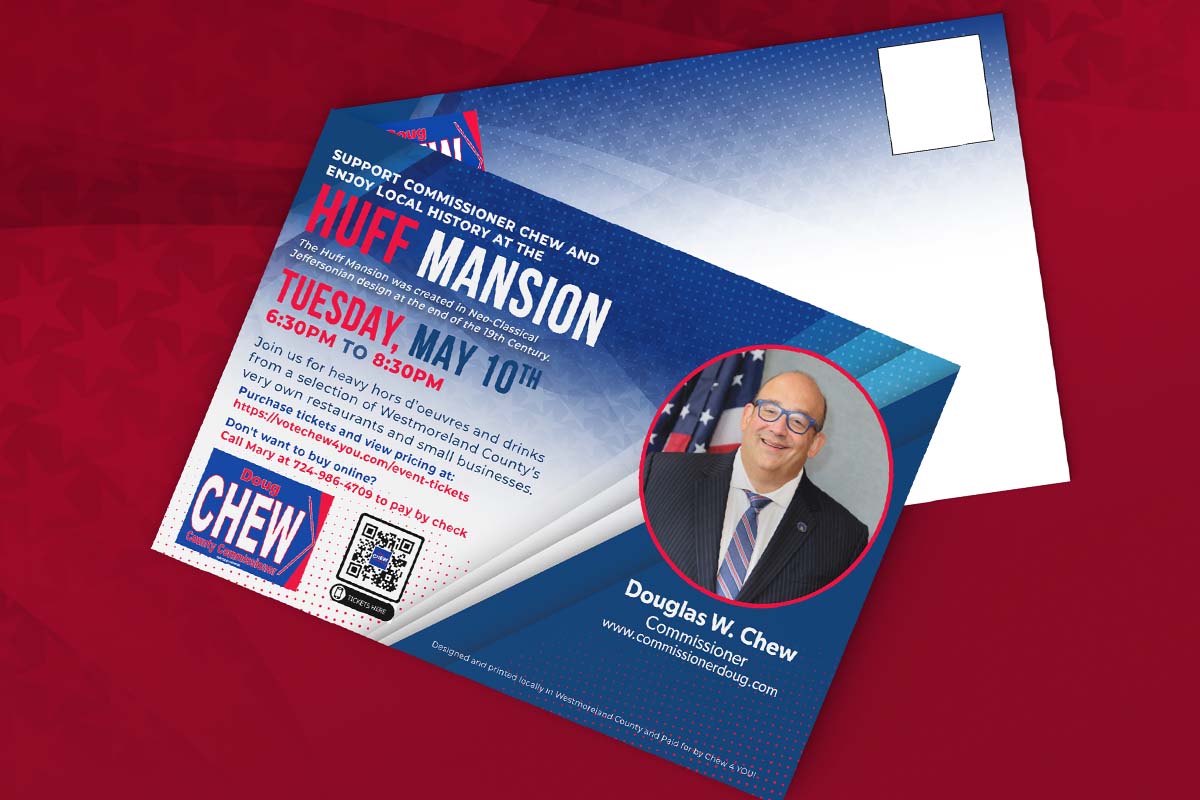 Commissioner Doug Chew Fundraiser Postcard - Laick Design